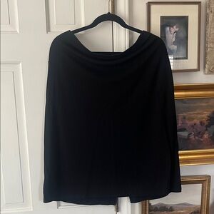 GAP Black Rayon-Blend Skirt